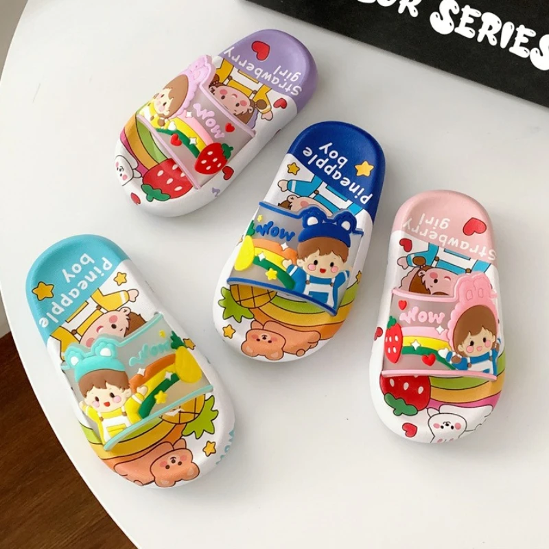 Summer Child Sandal 2026 New Style Simple Child Flat Shoes Fashion Daily Versatile Girl Anti Slip Casual Beach Walking Sandals