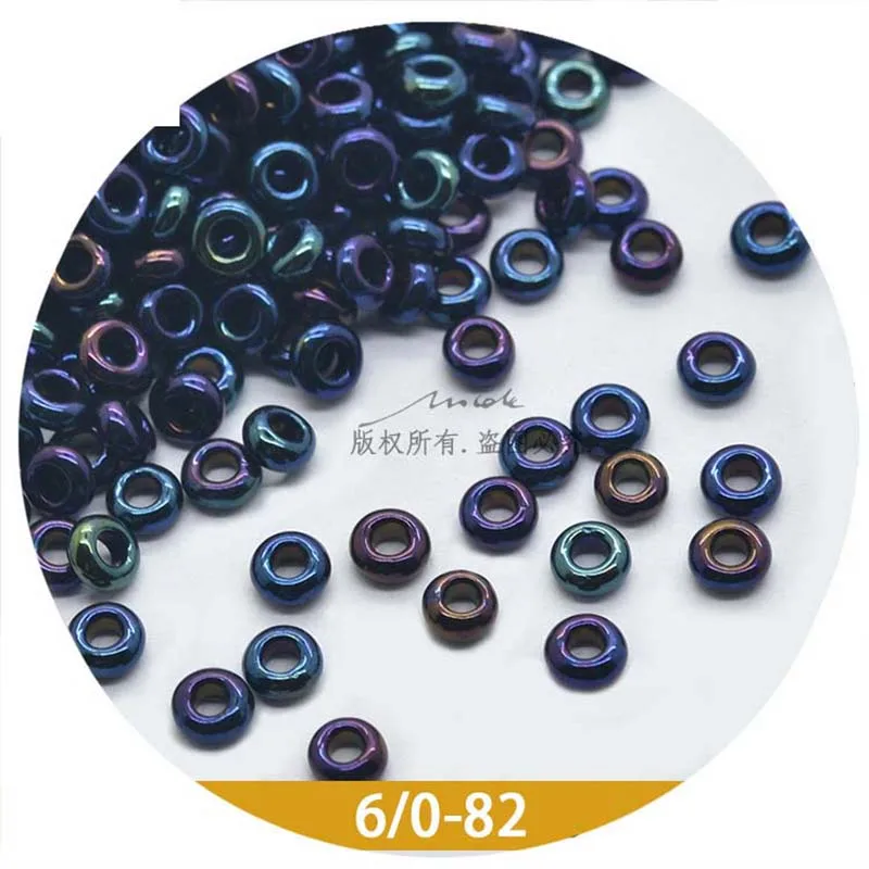 Wholesale Japan TOHO Glass Seed Beads Donut Handmade Beaded DIY Material 6/0 Round Beads 4mm Metal Symphony 5g Loose Beads