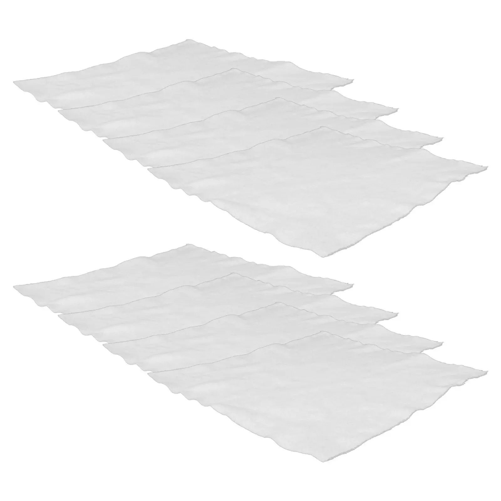 8Pcs Indoor Plant Pot Mat Non Woven Fabric Flower Pot Absorbent Saucer Tray White Water Drainage Protective Mat for Planter