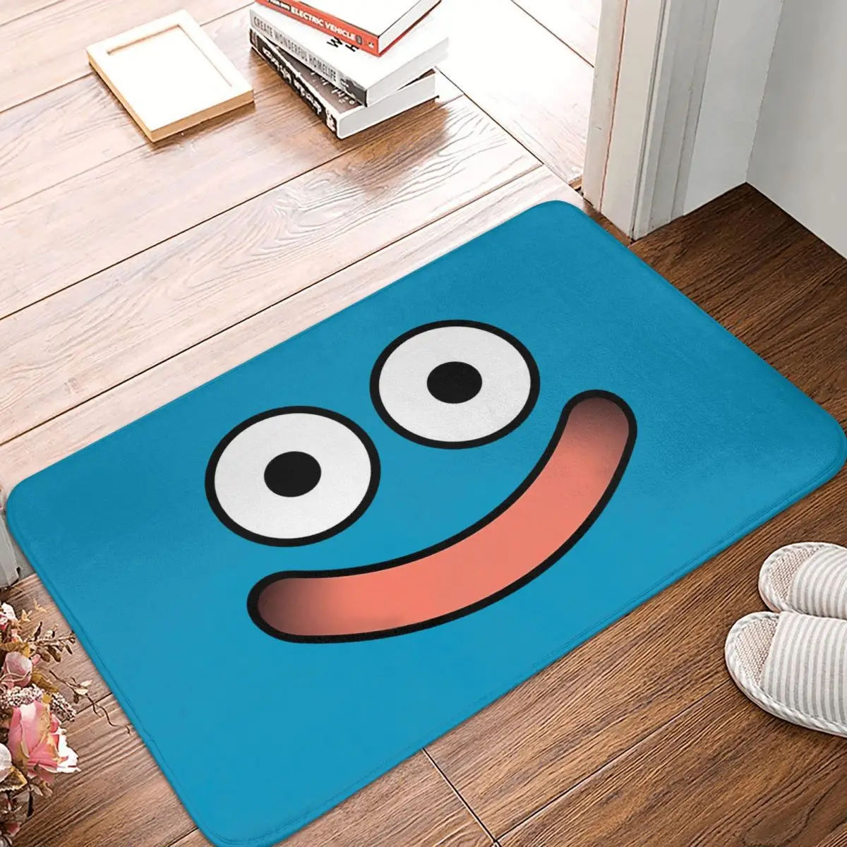 Bathroom Mat Dragon Quest Slime Face Doormat Living Room Carpet Balcony Rug Home Decoration