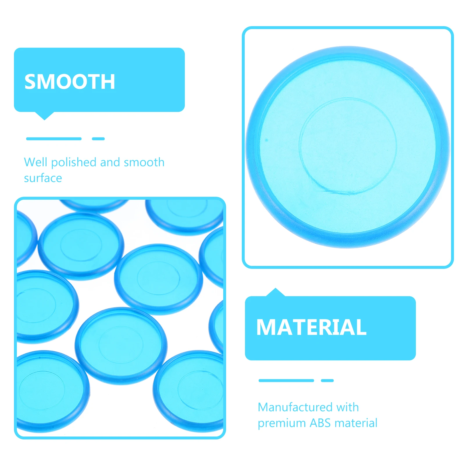 44pcs Round Binding Discs Plastic Binder Rings For Diy Notepads Planners Abs Material Smooth Surface Home Office School