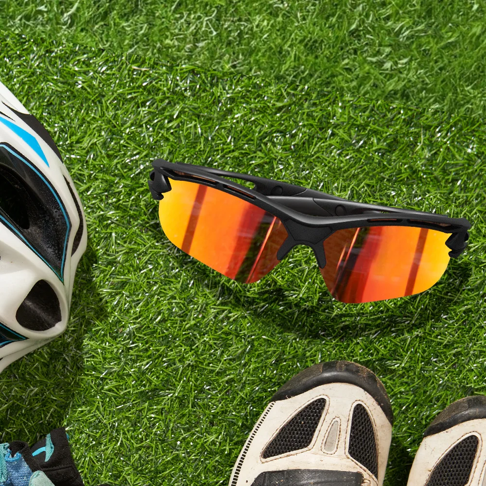 

New Men's Outdoor Anti-glare TAC Polarized Golf Fishing Sunglasses Half Rim Sports Glasses Eyewear