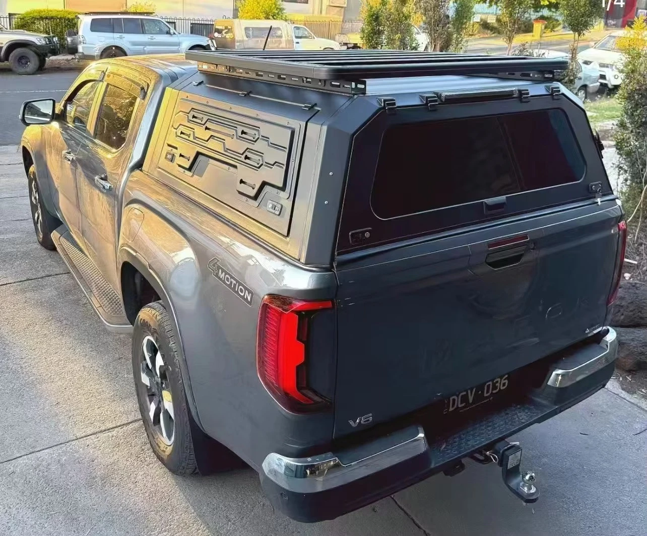 

Aluminum Alloy Steel Truck Canopy Locking Tailbox Features for Sierra Hilux Pickup Navara Tundra NP300