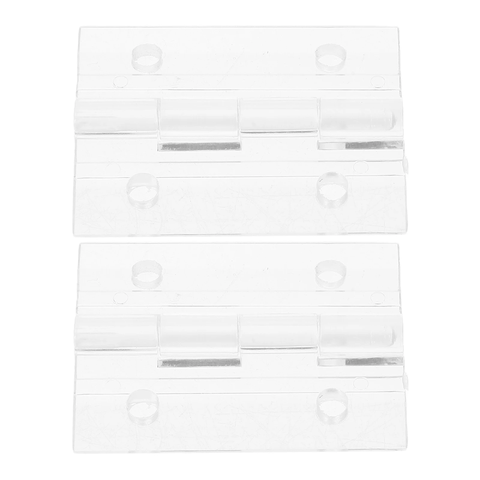 

2Sets Clear Acrylic Hinges Versatile Decorative for Jewelry Boxes Wooden Cases Projects Clear Folding Hinges Piano Hinge