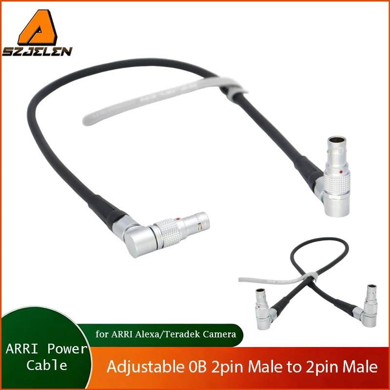 

1PC Adjustable 0B 2pin to 2pin power cable for ARRI Alexa Camera Cable Power 0B 2pin power out Teradek 0b 2pin power cable