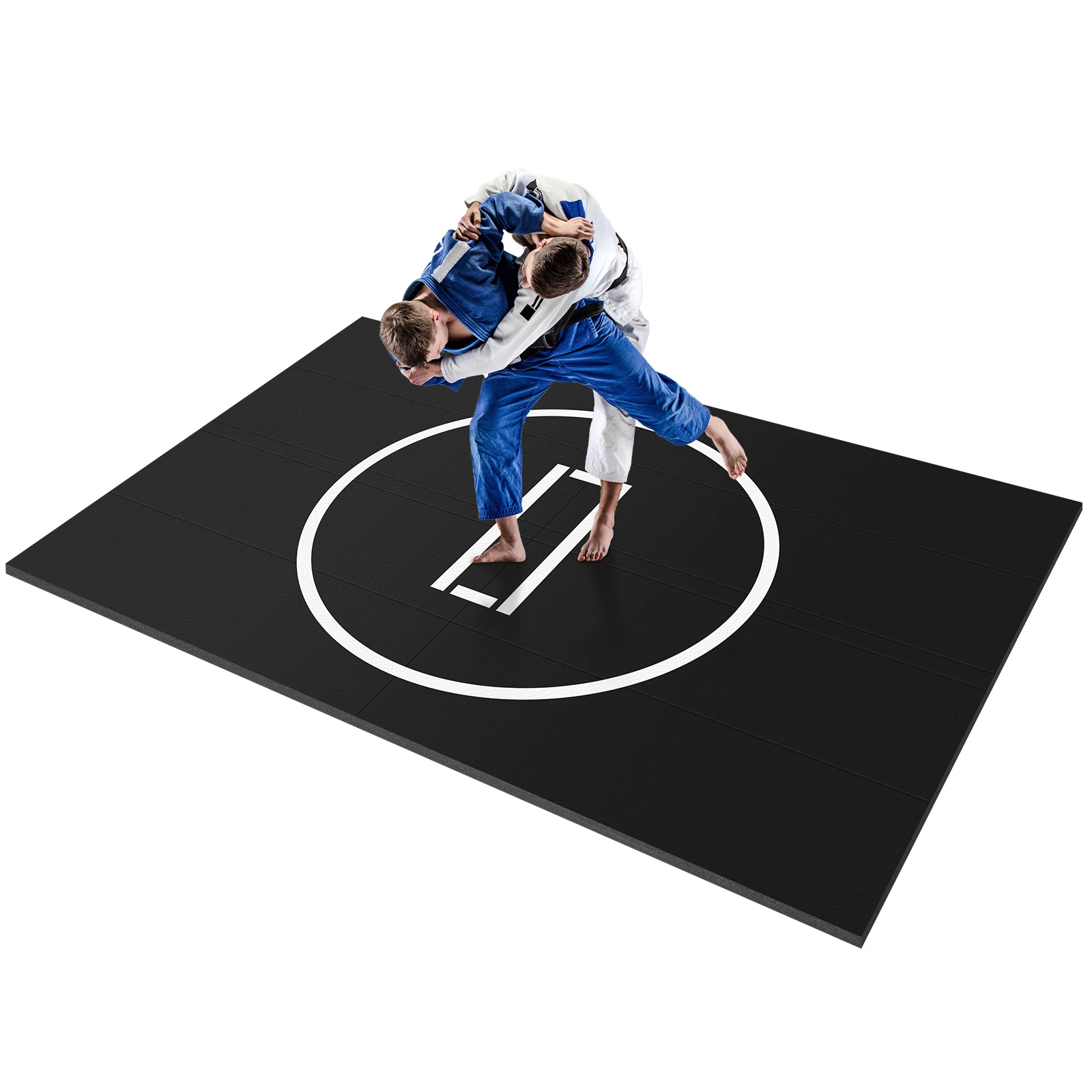 

Jiu Jitsu Mats Waterproof Rollout Wrestling Mat for BJJ MMA Martial Art Boxing Grappling & Judo
