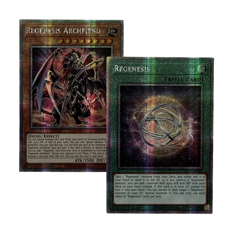 

Ю-Ги-О! Коллекция DIY Proxy Cards Неоригинальный Regenesis Archfiend Regenesis TCG Неоригинальная коллекционная карта рождественские подарки игрушка
