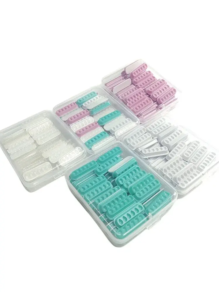 1 box Mixed Color Self Adhering Eyelash Extension Lash Glue Tray Wells Fan maker Private Label  Available