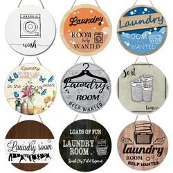 Rustic laundry room wooden sign, everything comes out after washing, suitable for home laundry room bathroom wall decoration