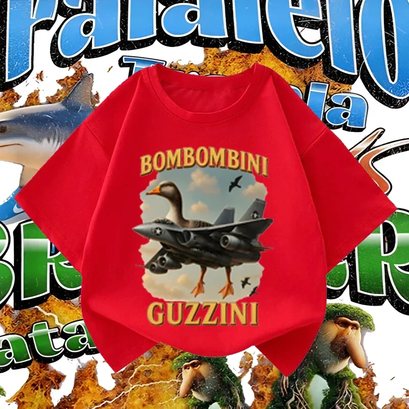 

Самые продаваемые детские футболки с изображением самолета и утки для мальчиков и девочек, летняя детская одежда с героями мультфильмов и аниме