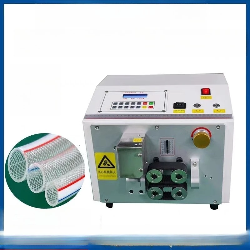 

Automatic computer pipe cutting machine, heat shrinkable pipe cutting PVC machine