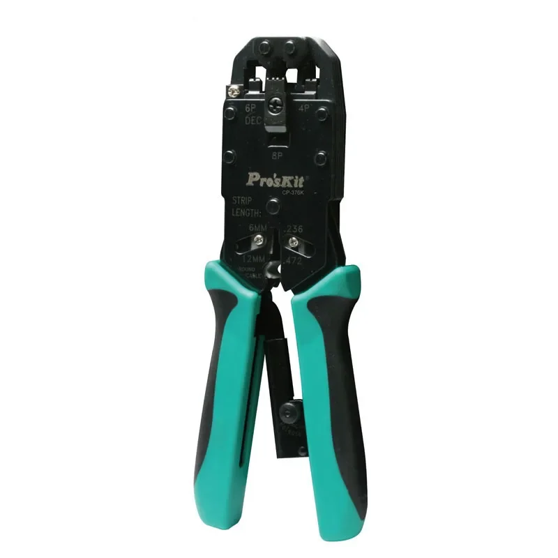 Pro'skit CP-376K 4/6/8P Ratchet network terminal crimping tool, wire stripper, professional modular crimping strip cutting tool