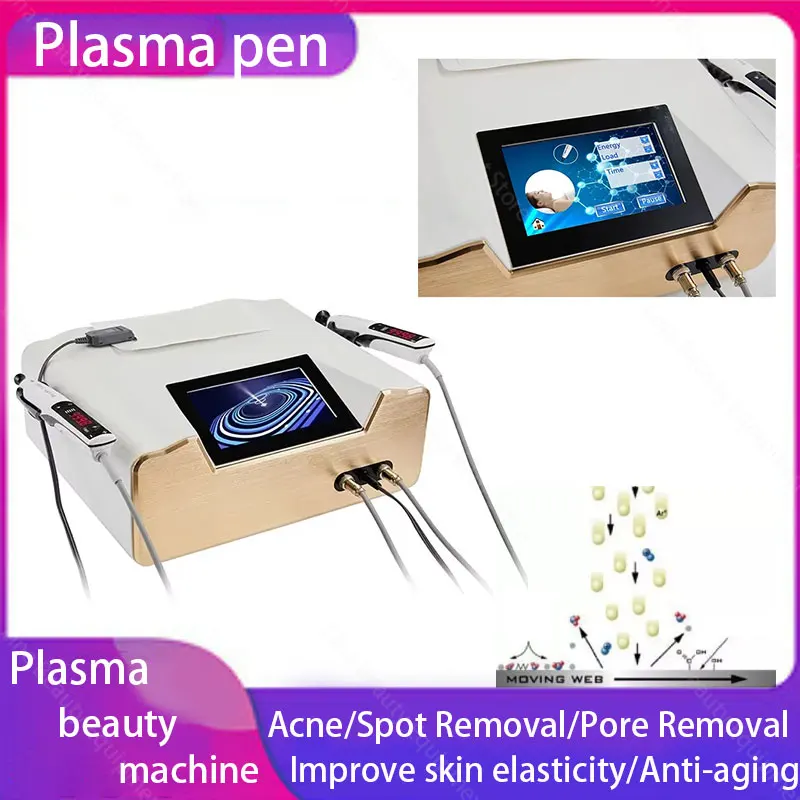 

Professional eyelid lifting plasma pen wrinkle removal 2-in-1 RF firming machine magic eye beauty device