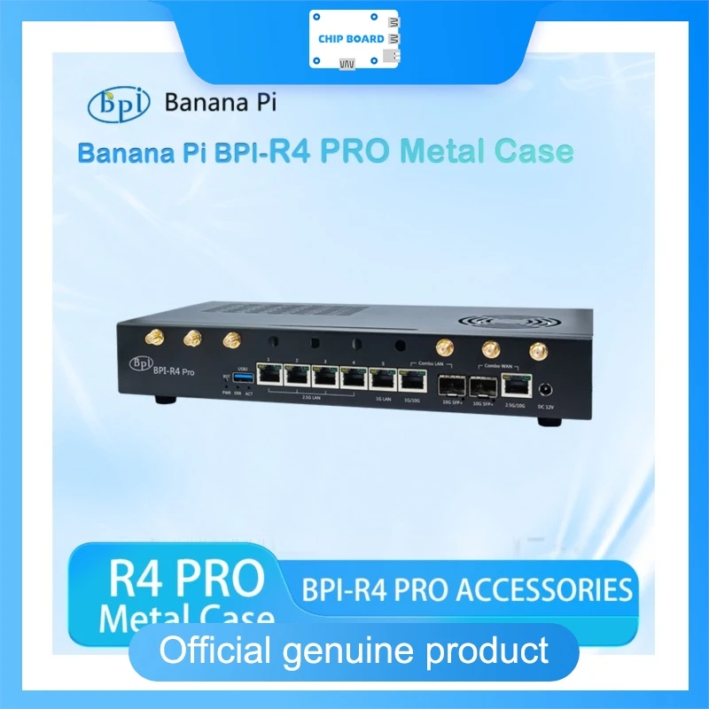 バナナパイ-bpi-r4-pro-メタルケース-アイアンシェル、bpi-r4-pro-アクセサリと互換性あり