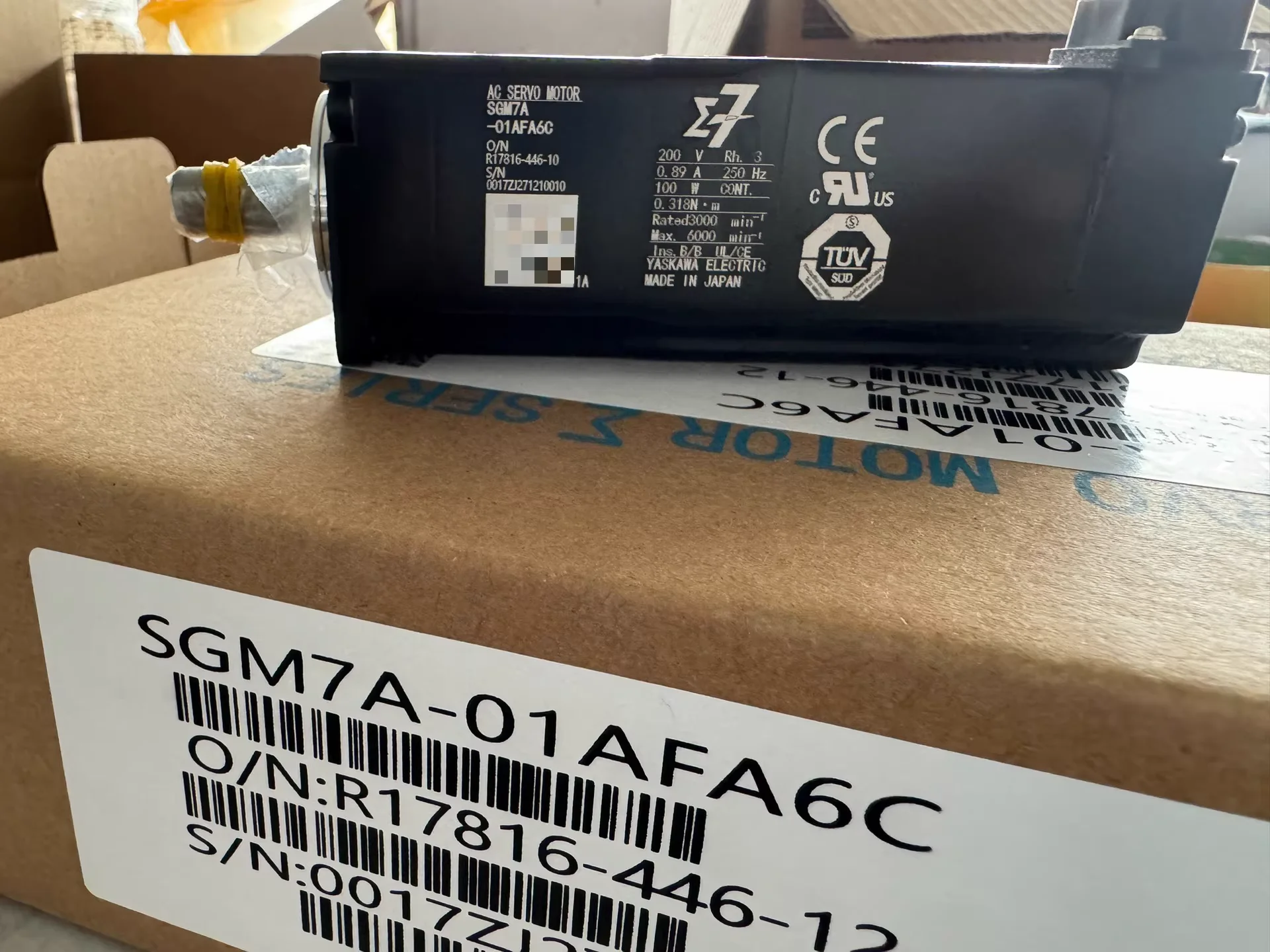 SGM7A-01AFA6C العلامة التجارية الجديدة محرك سيرفو SGM7A 01AFA6C ، الشحن السريع