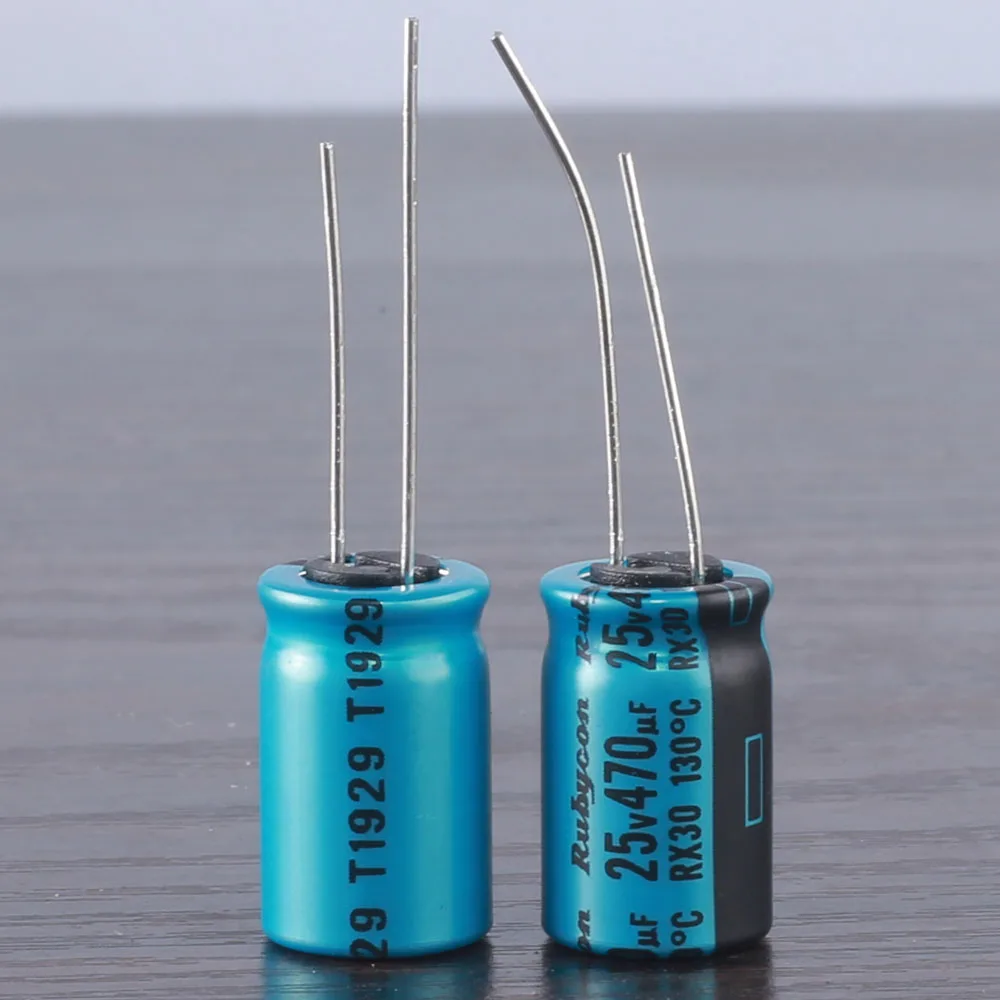 4pcs RUBYCON RX30 470mfd 25v 470uf 10x16mm electrolytic Capacitor 130℃