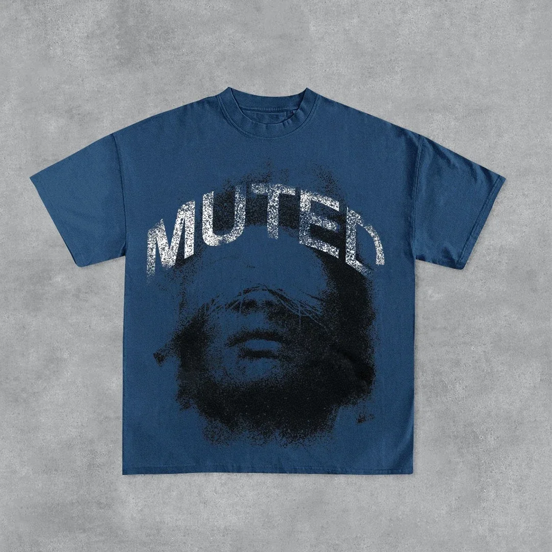 Personalizowana koszulka z nadrukiem graficznym ukrywającym przed realnością, męska koszulka Y2K z krótkim rękawem na lato, oversize, streetwear, damska koszulka.