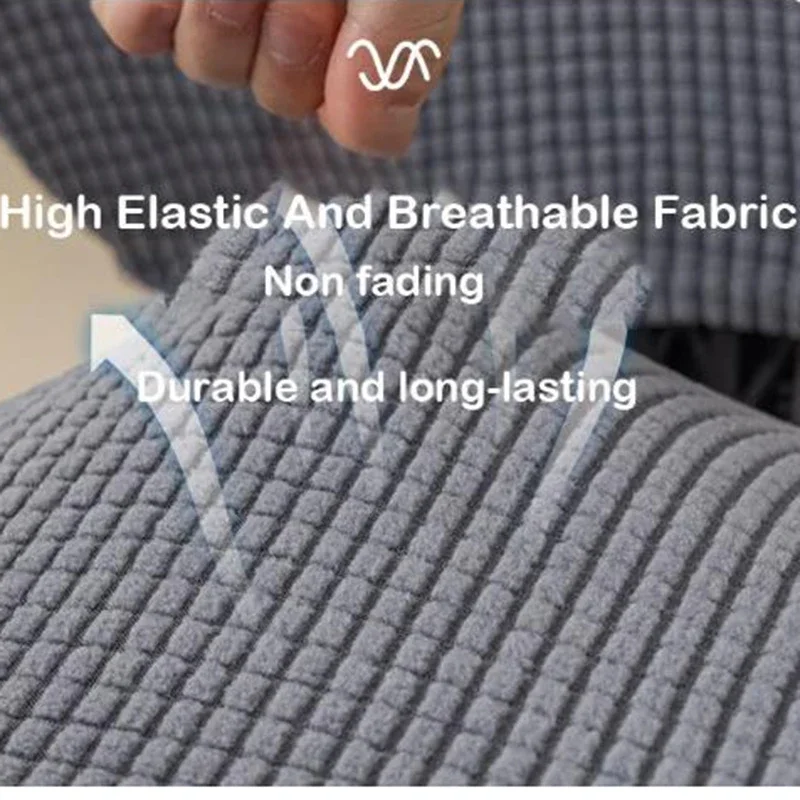 جديد 2 قطعة/المجموعة عالية مطاطا منقوشة المخملية كرسي مكتب يغطي رشاقته الكمبيوتر دنة سبليت غطاء مقعد غطاء كرسي المنسوجات المنزلية