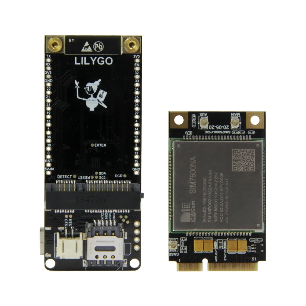 Модуль TTGO T-PCIE SIM7600NA Cat.4 для материнской платы T-PCIE