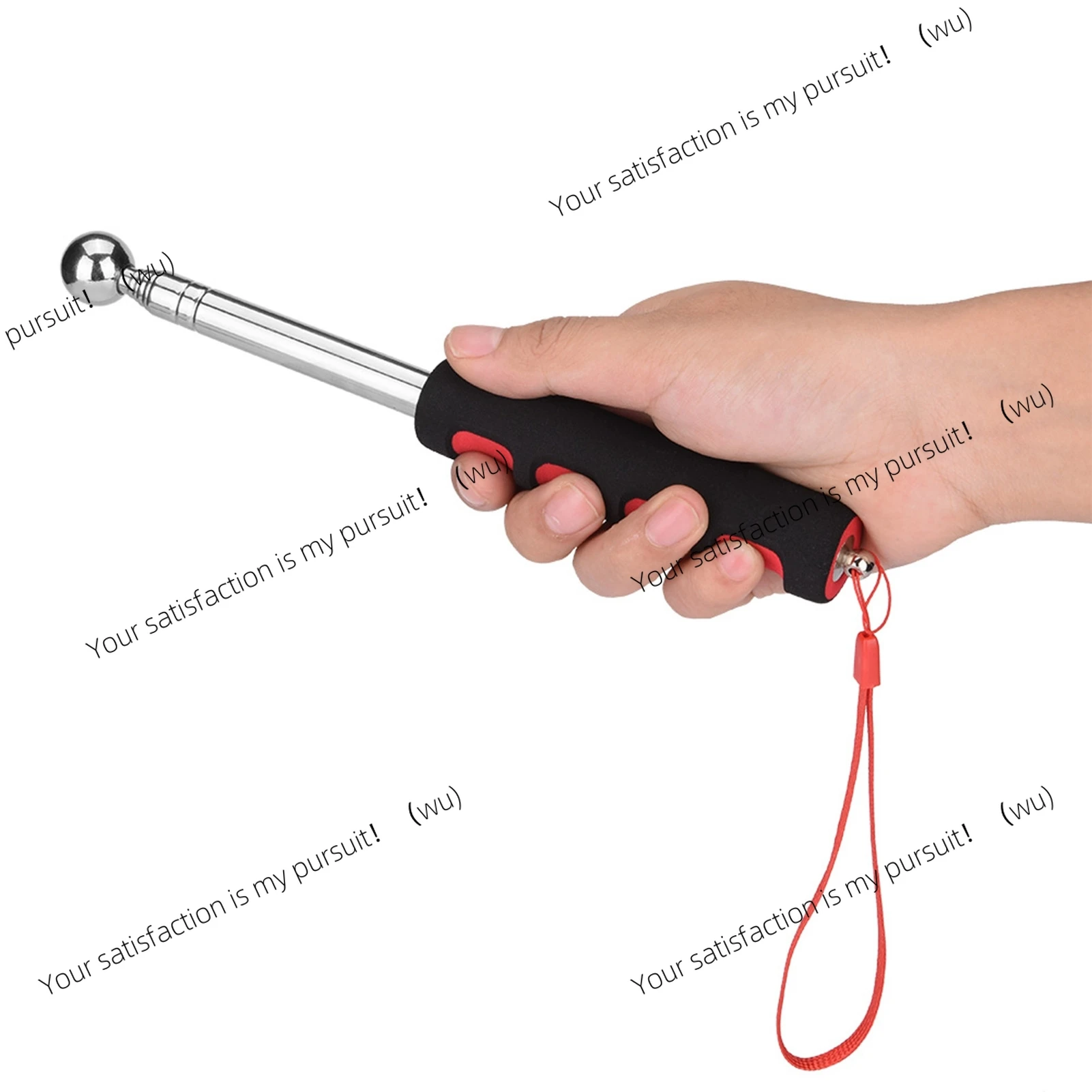 Telescopic Rod Hollowing Drum Sound Detection Test Hammer For House Decoration Inspection 115cm Thickened House Inspection Tool