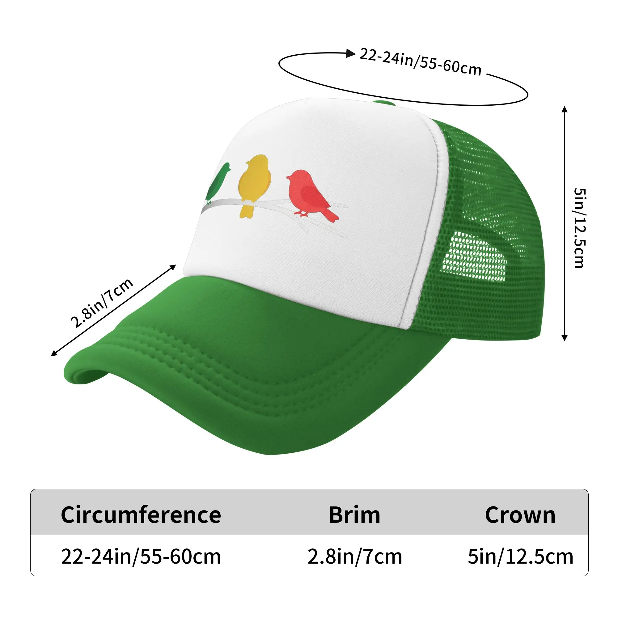 Mesh Sun Hats Jamaica Reggae Birds Rasta Colors Nature Souvenir Summer Hip Hop Hats For Women Men  Wholesale Baseball Cap