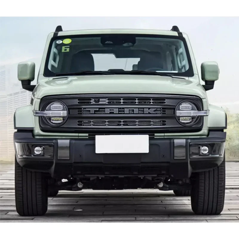 Auto Parts Other Exterior Accessories ABS Black Front Grill Car Grille Radiator Grid Parrilla With LED Fit for TANK 300 2023