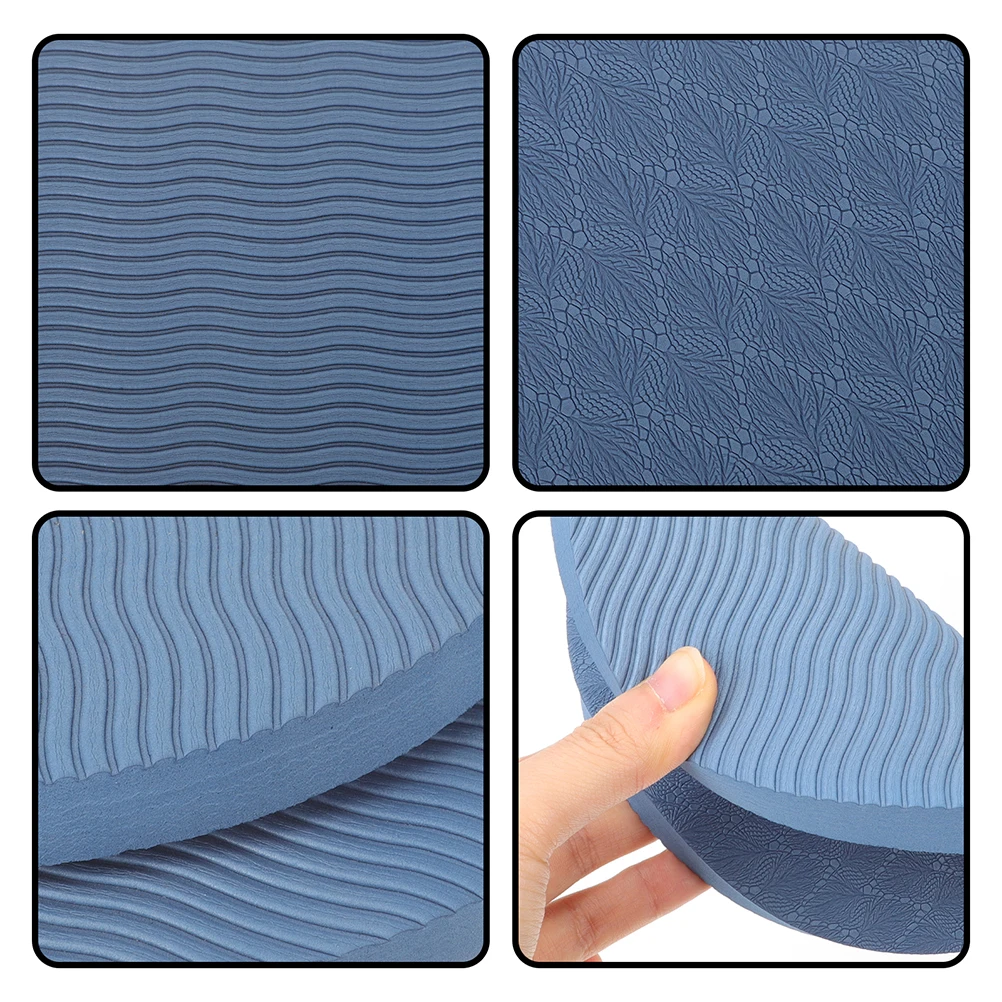 

2 Pairs Knee Pad TPE Rubber Non Slip Textured Surface Cushioning for Gym Yoga Anti Skid Durable Fits Any Yoga Bag