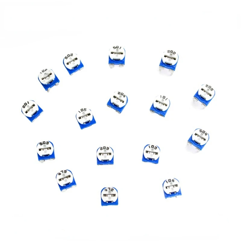 65PCS Potentiometer Set RM065 Adjustable Resistor 100 200 500 1K 2K 5K 10K 20K 50K 100K 200K 500K 1M Ohm Potentiometers Kit