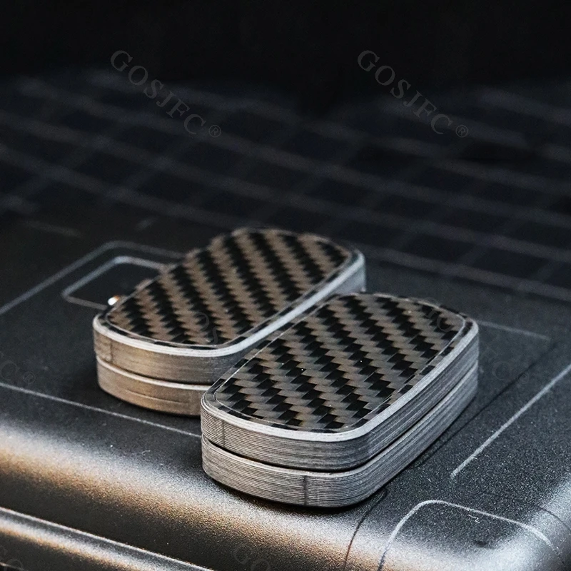 JUZHEDC Carbon Fibre Rotates Left and Right 360° Mechanical Push Slider Fidget Slider Fidgeting toys