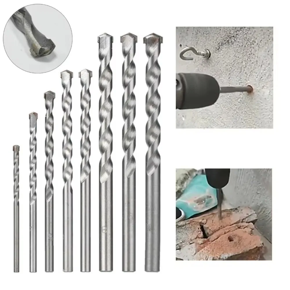 

New 4/6/8/12mm Wall Drill Bits High Speed Steel Carbide Tipped Masonry Drill Bit Drilling Tools Brick