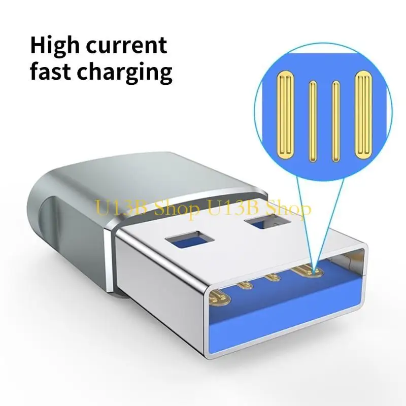 U13B USB3.0 para adaptador Tipo C, USB Male para conectores femininos Tipo C 5 Gbps Velocidade transferência para e