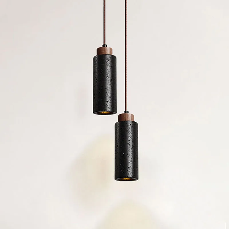 Neue schwarze Loch Stein Nachttisch kleine Pendel leuchte modernen minimalist ischen kreativen Raum nordische Kunst minimalist ischen Restaurant führte Kronleuchter