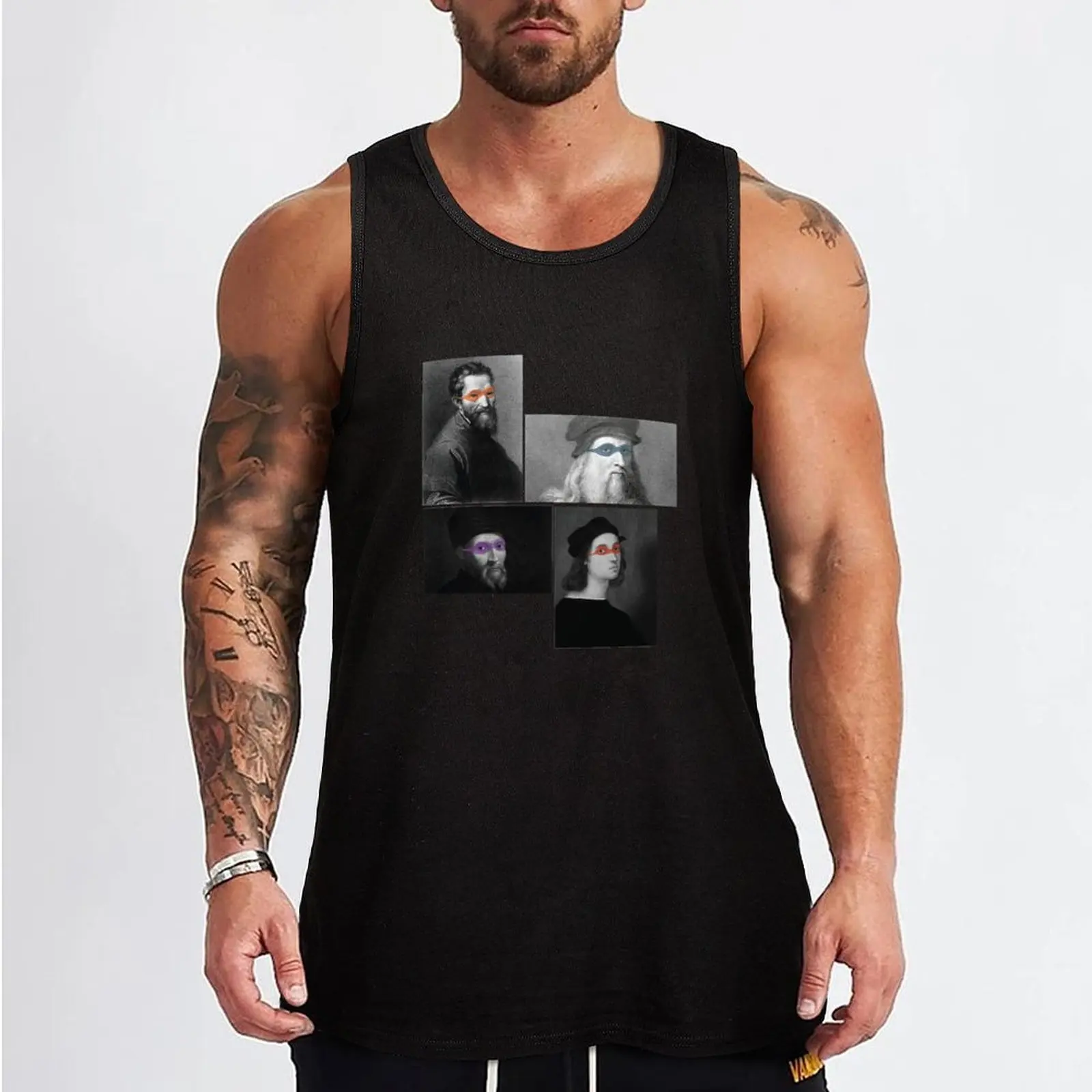 Michelangelo, Leonardo, Donatello,Raffaello Tank Top sleeveless vest men t-shirt gym man