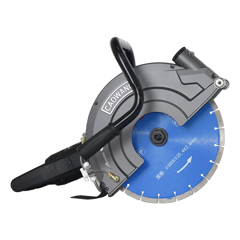 High Power Road Stone Cutting Machine Saw Wall Slotting Machine Concrete Water-cooled Dust-free Portable Large Single Slot