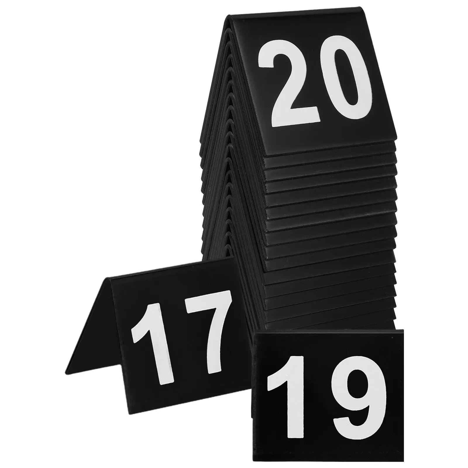 20 Pcs Table Number Signs for Wedding Reception Numbers Hotel Black Tables Rustic