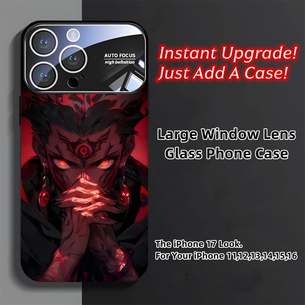 2026 الفاخرة الطباعة نافذة الكاميرا الضخمة الزجاج المقسى جراب هاتف الغطاء الخلفي آيفون الهواء 17 16 15 14 13 12 11 برو ماكس