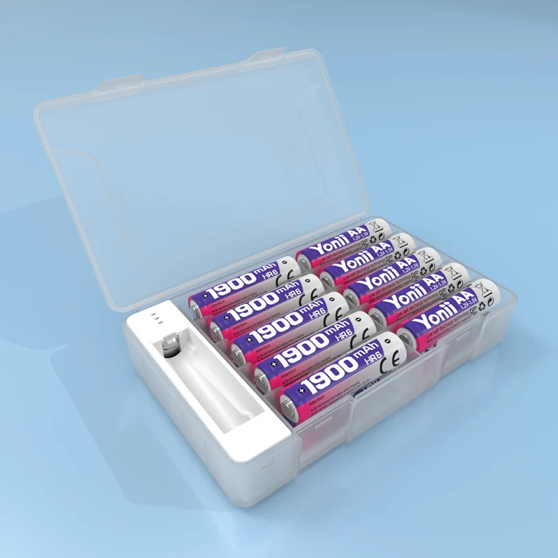 The Battery Storage Box Can Detect The Remaining Power; It Has A Large Capacity And Is Suitable For Storing AA And AAA Batteries