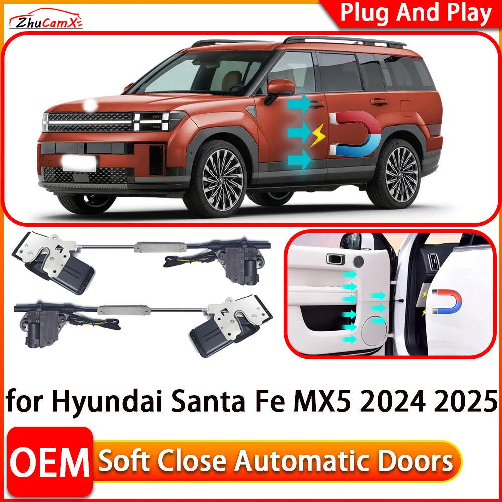 

ZhuCamX for Hyundai Santa Fe MX5 2024 2025 Automatic Electric Soft Close Door Closer Power Closing Door Comfort Closing System