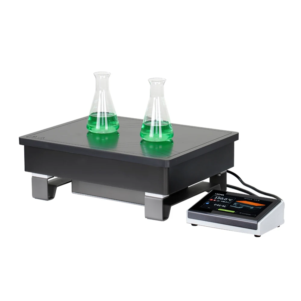 IEH45 IEH50 Series Digital Hot Plate LCD Touch Screen Programmable Timer RT+20-500C Heating Plate for Lab Chem