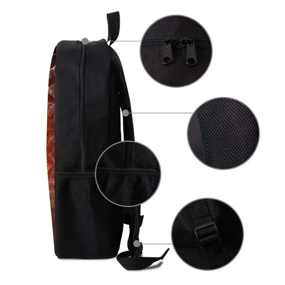 Mochila escolar personalizada para meninos e meninas, imagem personalizada, mochilas escolares, mochila para alunos do ensino fundamental, 16 polegadas