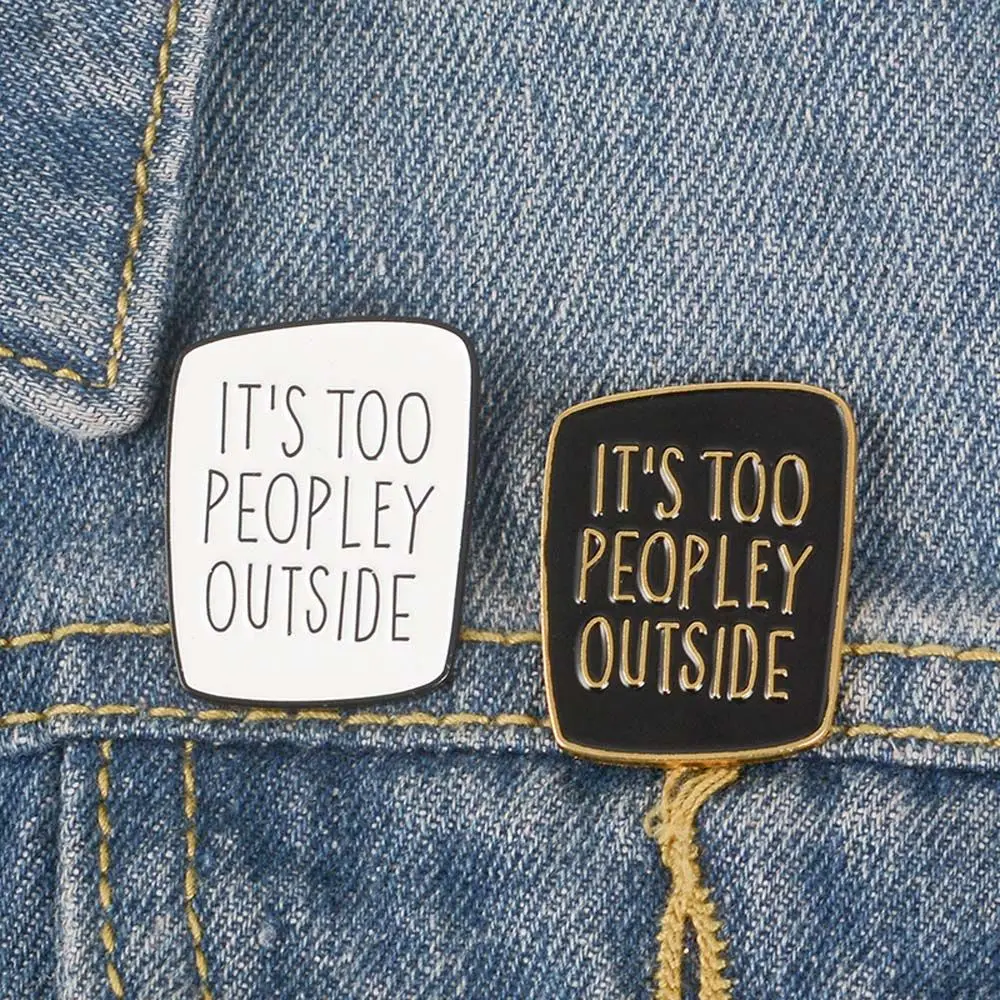 Introvert Badge Pin Collar Brooch Jewelry Accessories Funny Brooches Brooches Pin Enamel Pin Lapel Brooch