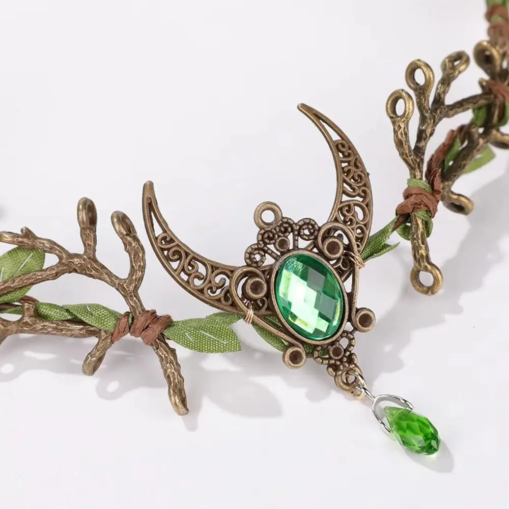 Fashion Forest Theme Elven Crown Vine Design Fantasy Jewelry Fantasy Headpiece Dress Accessory Elf Tiara Fairy-Themed Party view 2