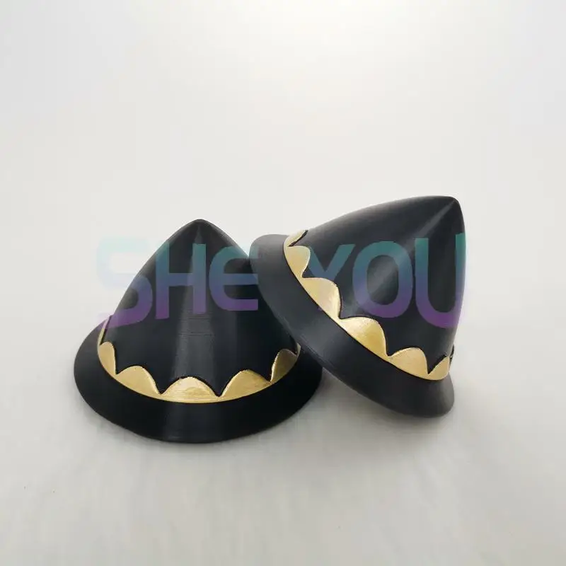 Anya Forger Hairpins Anime Cosplay Headwear Black Hair Ornaments Girls Conical Hairwear Cosplay Props Accessory