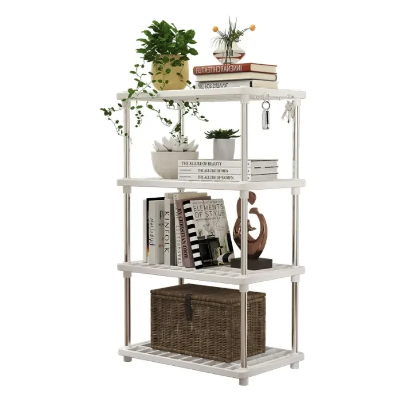 Living room storage rack, floor-standing multi-level kitchen storage, bedroom bookshelf, bathroom storage cabinet, simple shelf