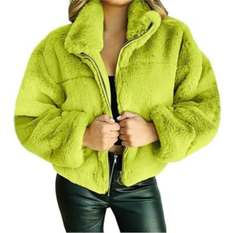 SUSOLA Lady New Autumn Women's Casual Faux Fur Jacket Fuzzy Winter Long Sleeve Pockets Hooded Outwear Coat Jacket