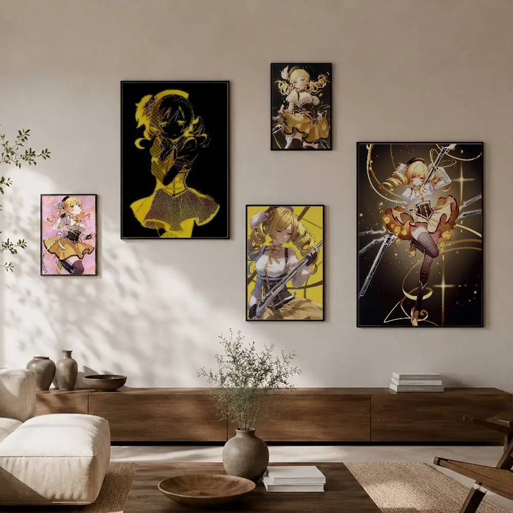 

P-Puella Magi M-Mami T-Tomoe HD Waterproof Self-adhesive Poster Wall Sticker Home Decor