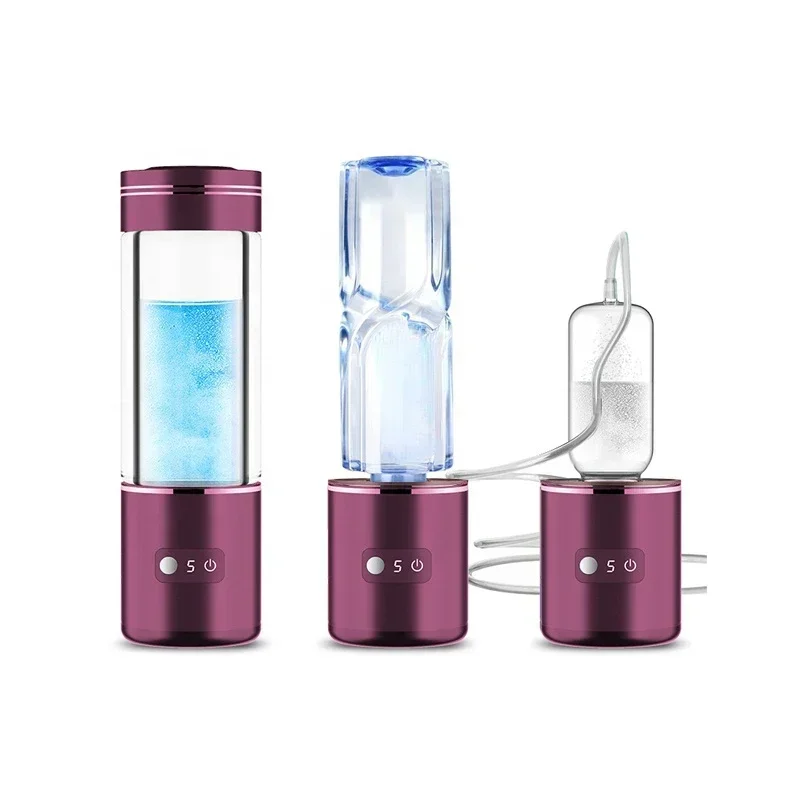 3000PPB H2 Cup Water Ionizer Rechargeable Hydrogen Water Bottle SPE PEM Inhaler Machine Hydrogen Water Generator Hot sales