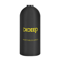 DIDEEP-Aviation Aluminum Oxygen Bottle, Scuba Diving Tank Equipment, 3000PSI, 200Bar, 20MPA, 3L