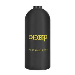 DIDEEP-Aviation Aluminum Oxygen Bottle, Scuba Diving Tank Equipment, 3000PSI, 200Bar, 20MPA, 3L