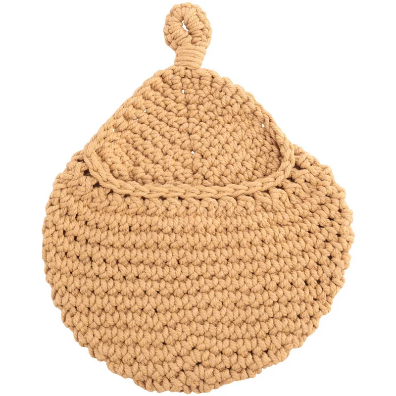 ABBN-6Pcs cesta de suspensão boho, cesta de frutas de suspensão de parede para armazenamento de produtos frescos, suporte de vegetais para batata, cebola alho